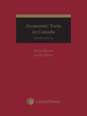 cover image of Economic Torts in Canada